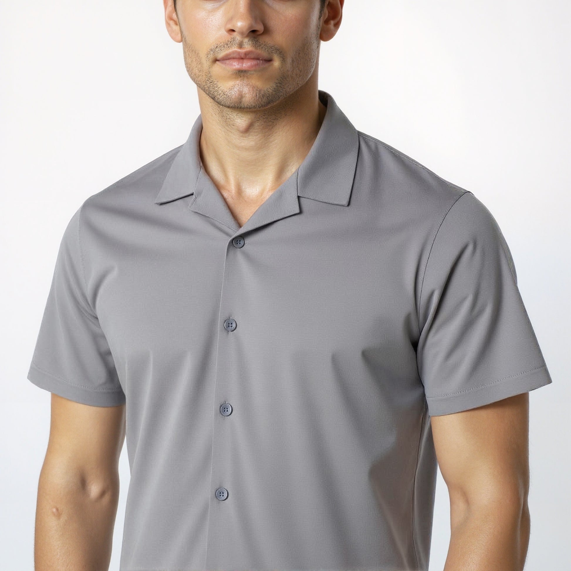 Buy Men Regular Fit Solid Half Sleeve Shirt  - Style Union