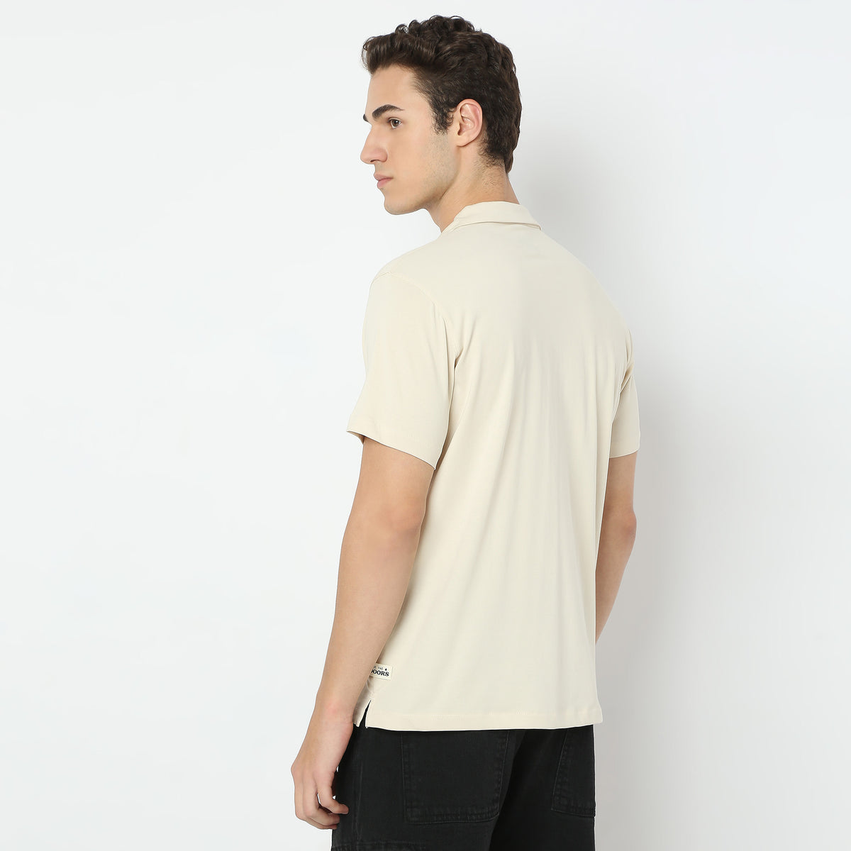 Modern Smart Bay Camp Collar Half Sleeve Shirt