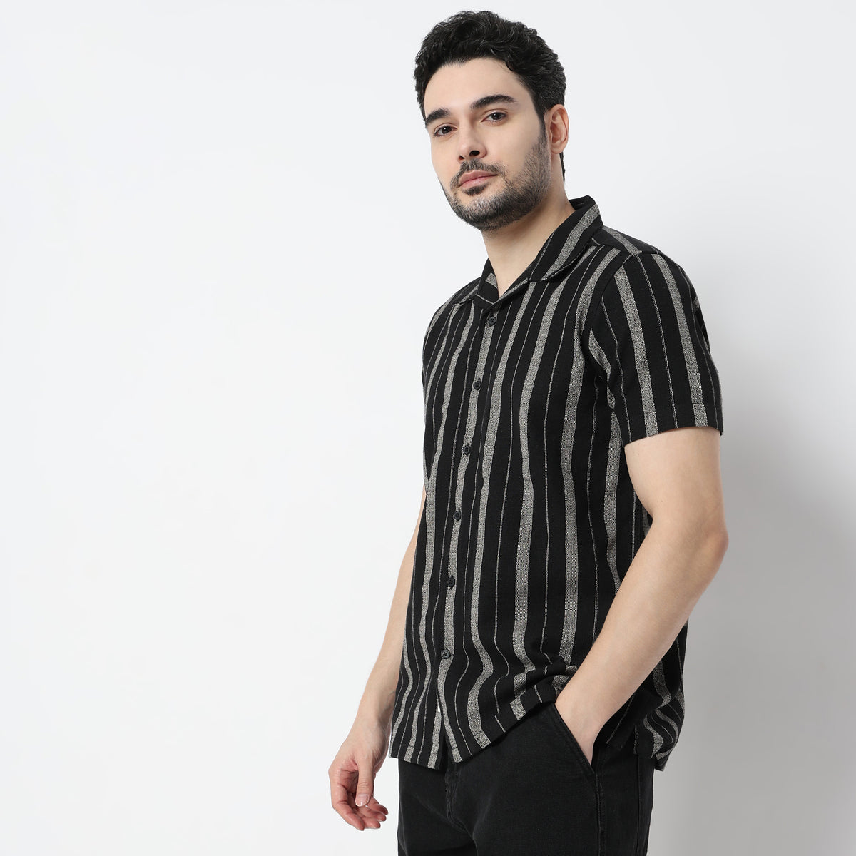 Regular Fit Striped Shirt