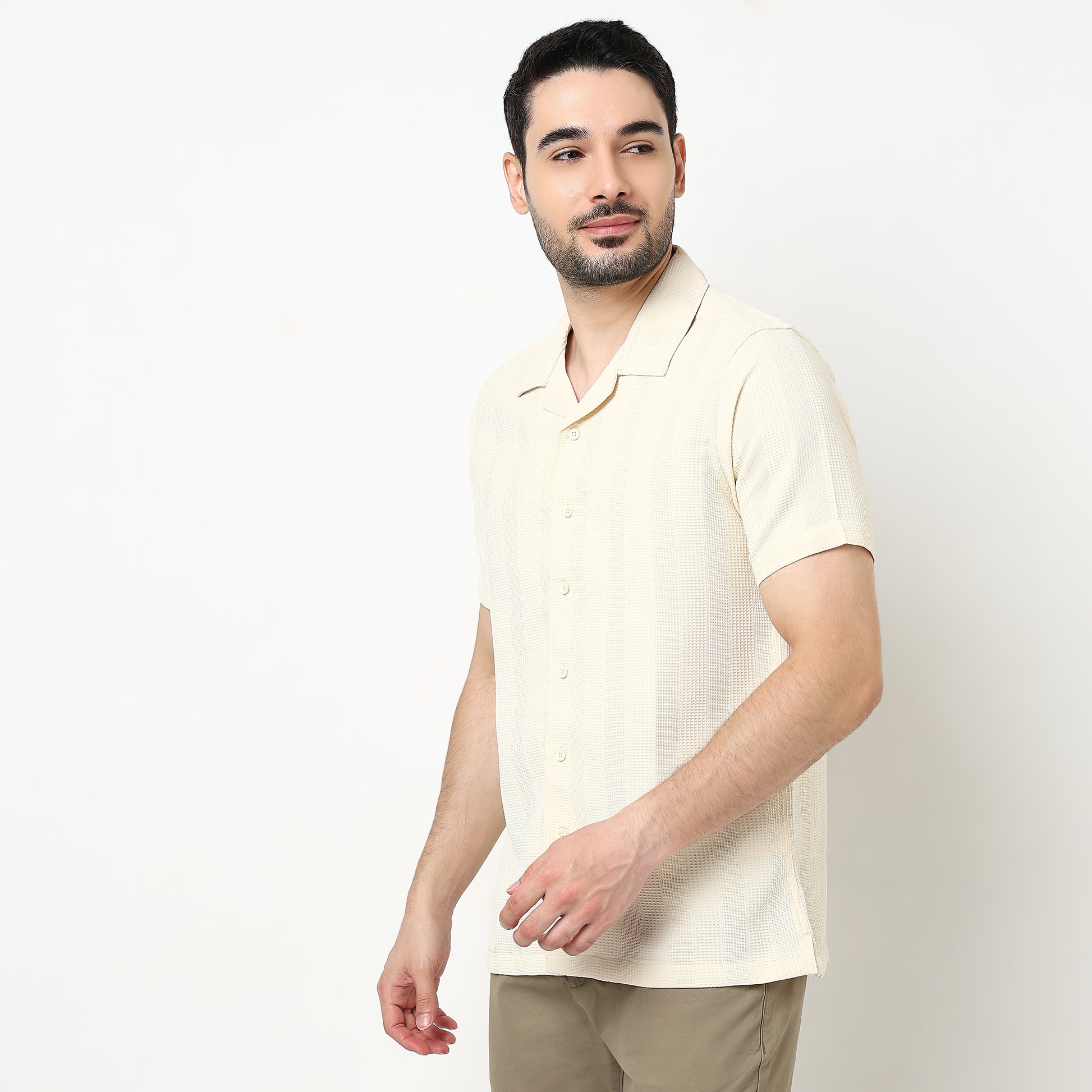 Printed Cotton Half Sleeve Shirt