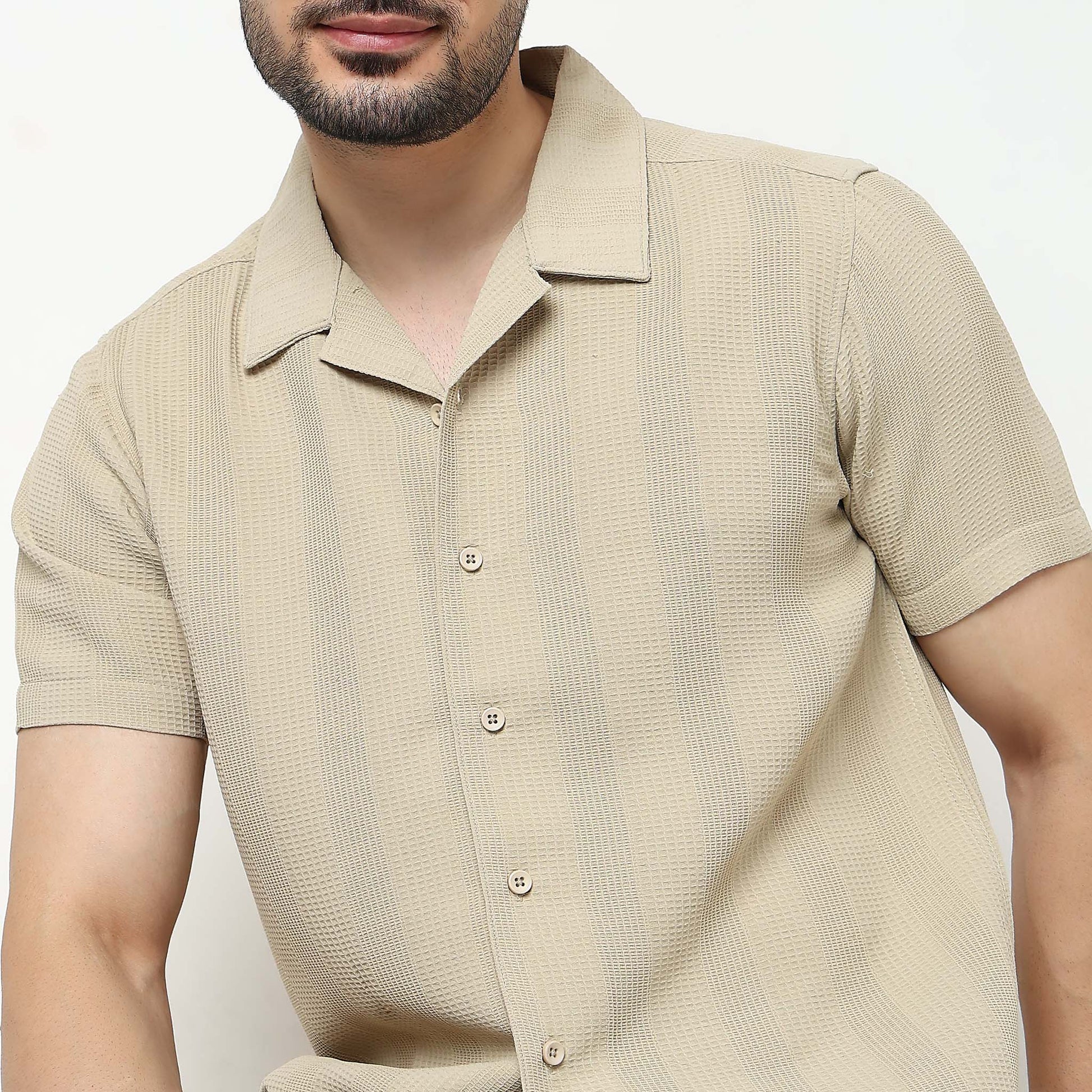 Printed Cotton Half Sleeve Shirt