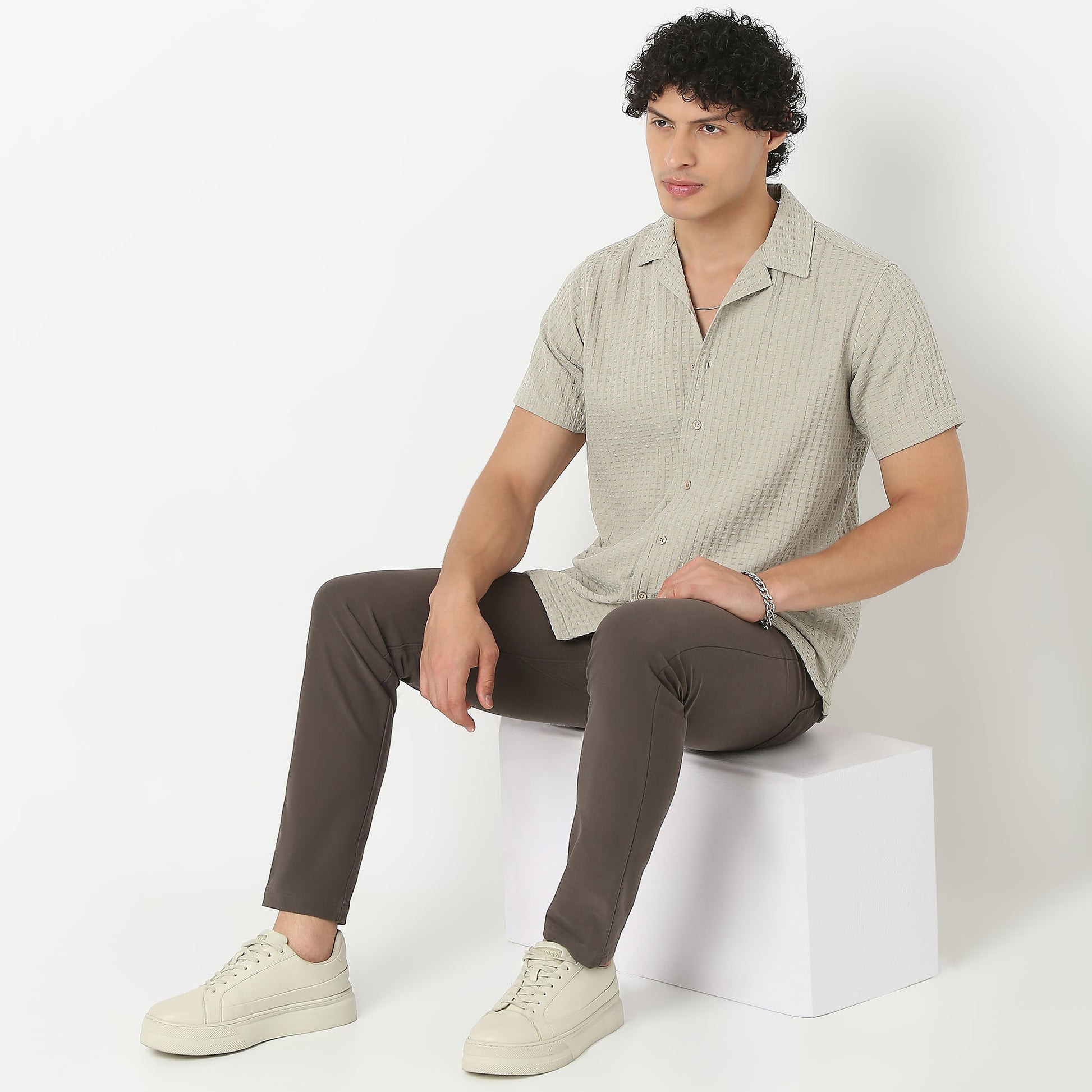 Camp Collar Structured Shirt