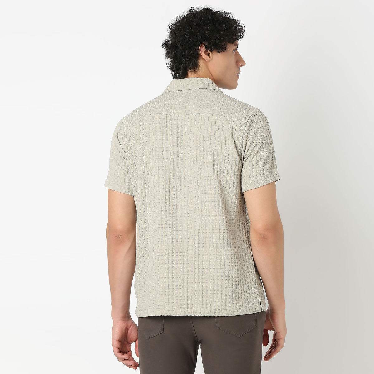 Camp Collar Structured Shirt