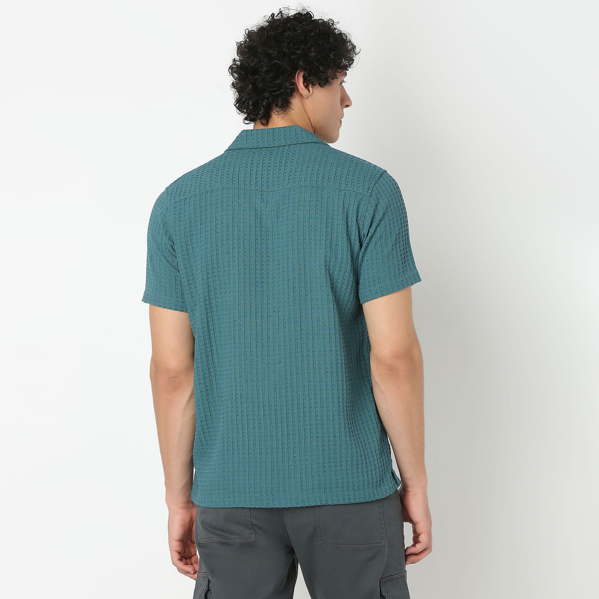 Camp Collar Structured Shirt