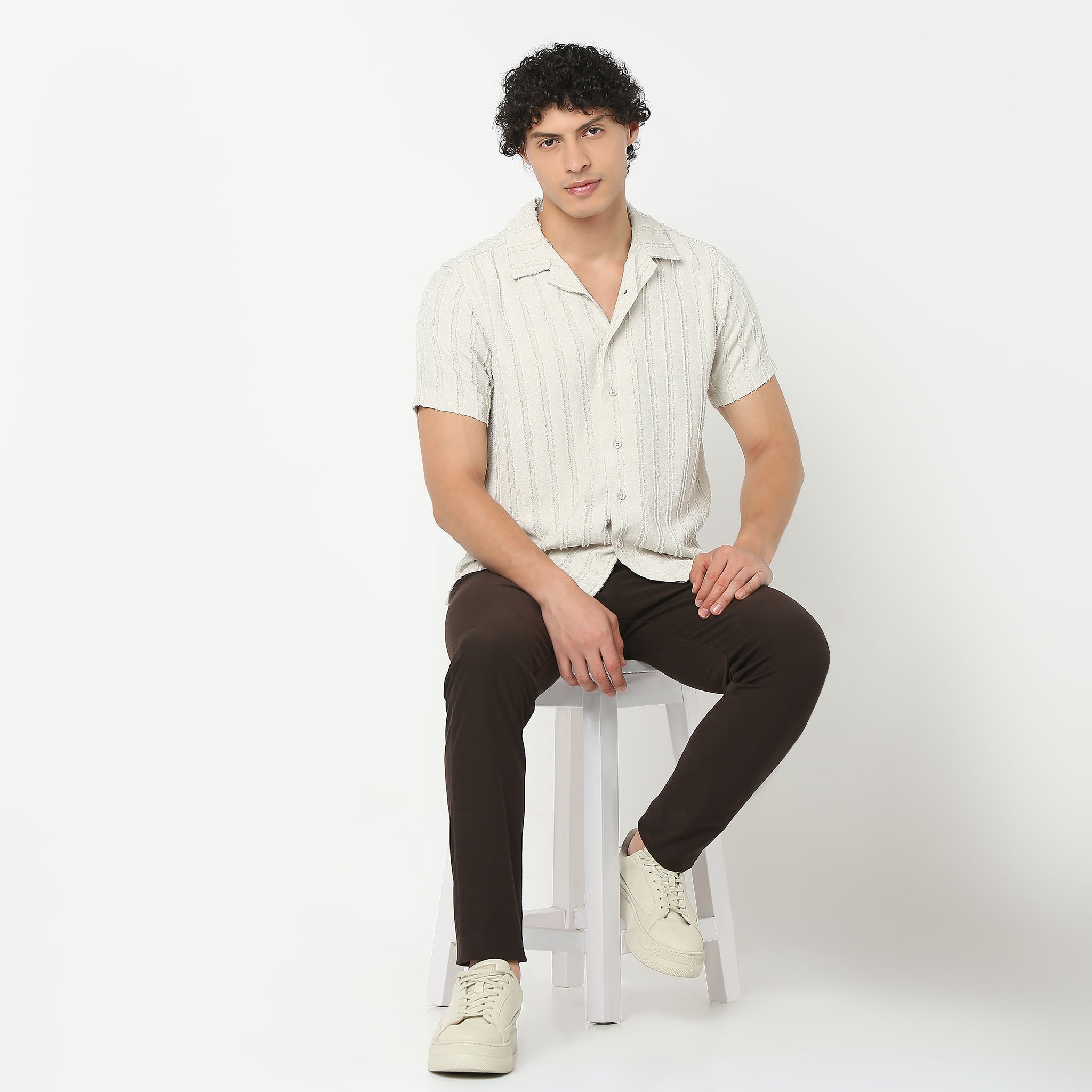 Camp Collar Structured Shirt