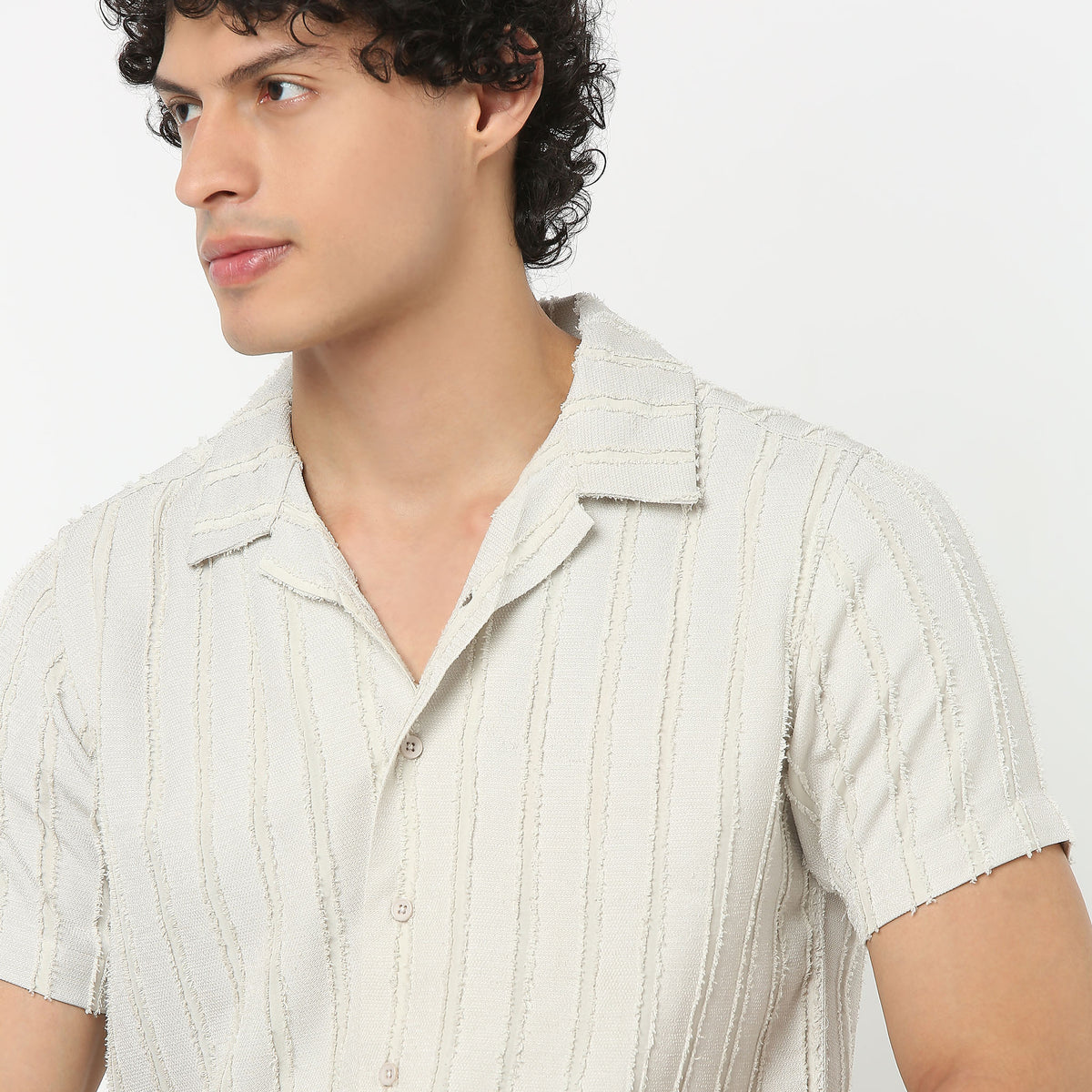 Camp Collar Structured Shirt