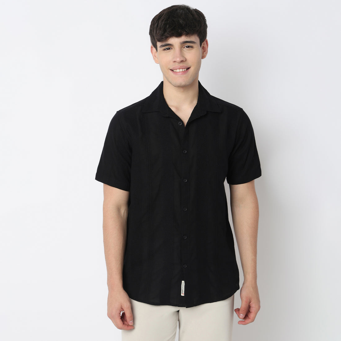 Cotton Cuban Bae Shirt