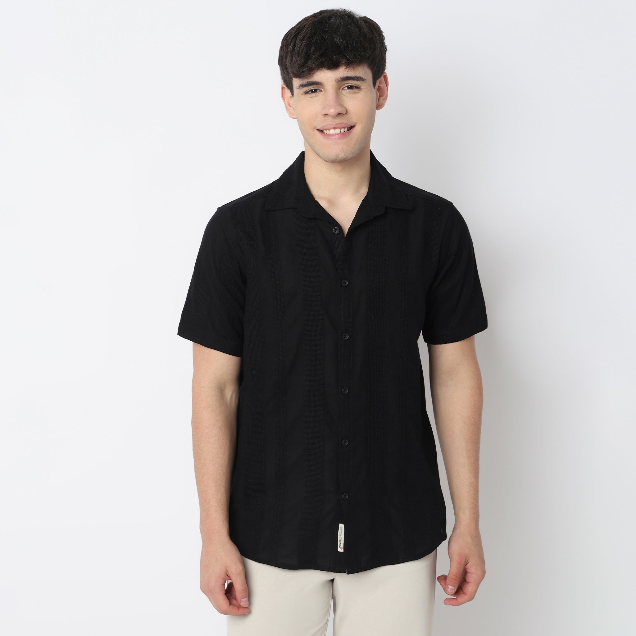 Cotton Cuban Bae Shirt