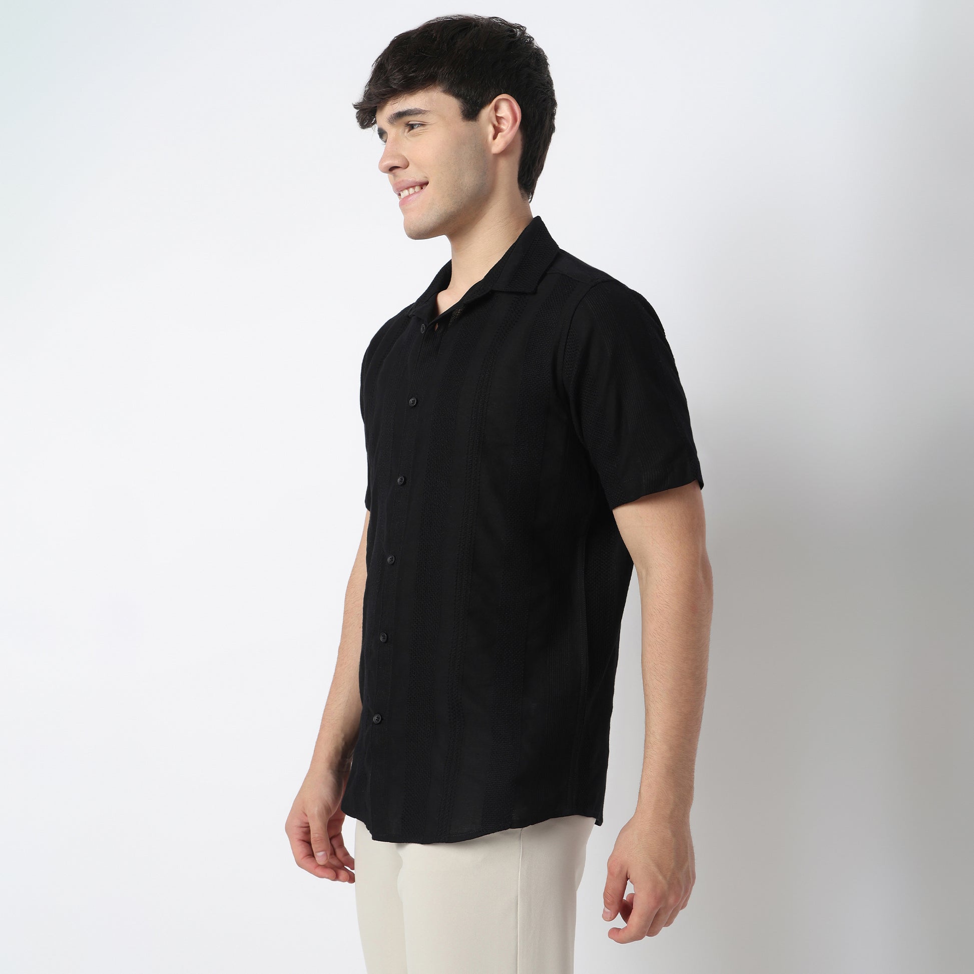 Cotton Cuban Bae Shirt