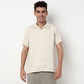 Buy Men Regular Fit Solid Half Sleeve Shirt  - Style Union