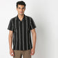 Camp Collar Striped Mood Shirt