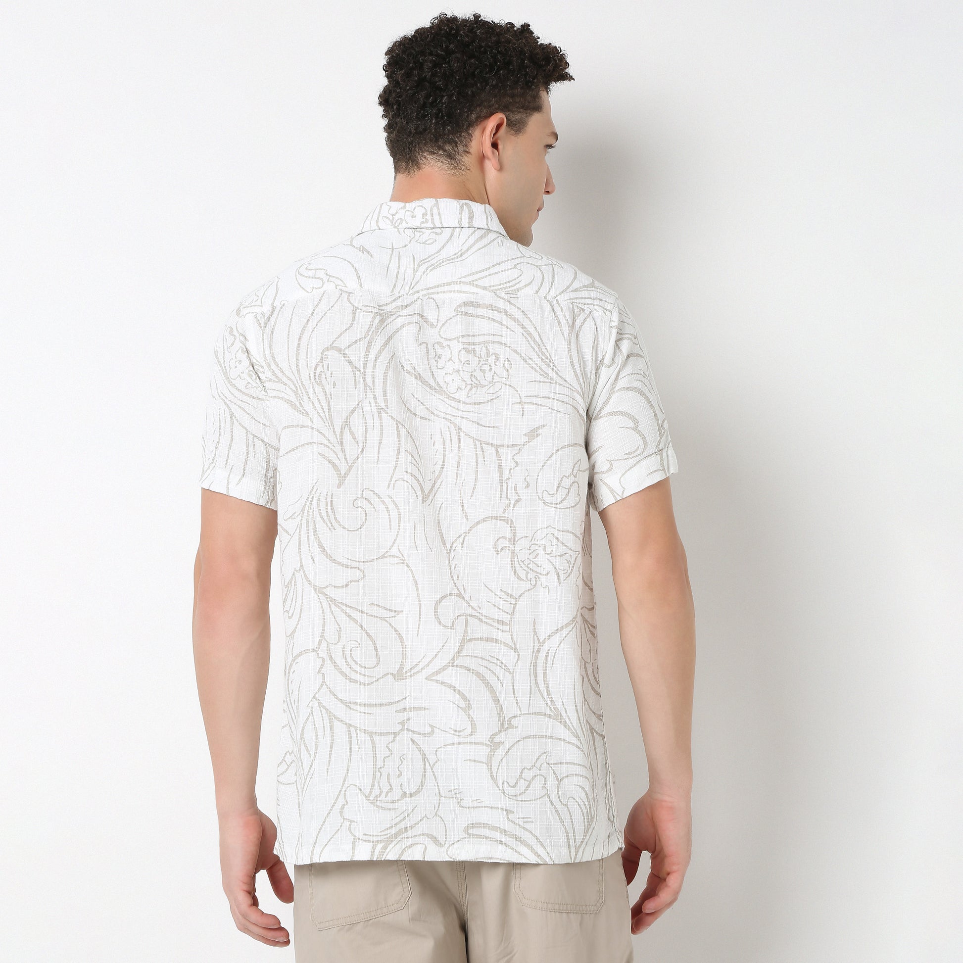 Printed Retreat Half Sleeve Shirt