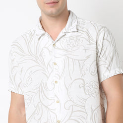 Printed Retreat Half Sleeve Shirt