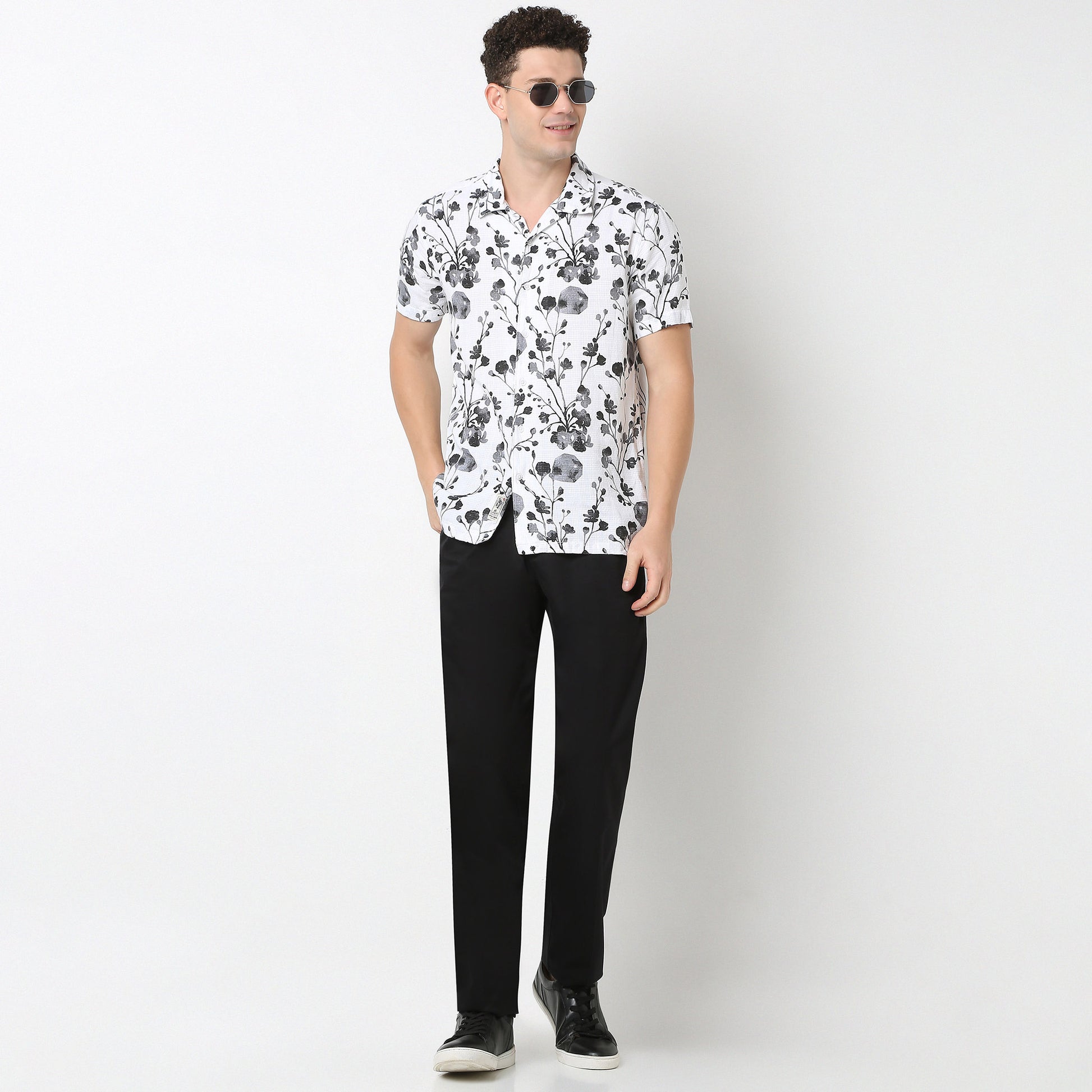 Half Sleeve Printed Retreat Shirt