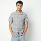 Regular Fit Checkered Camp Collar Regular Length Shirt