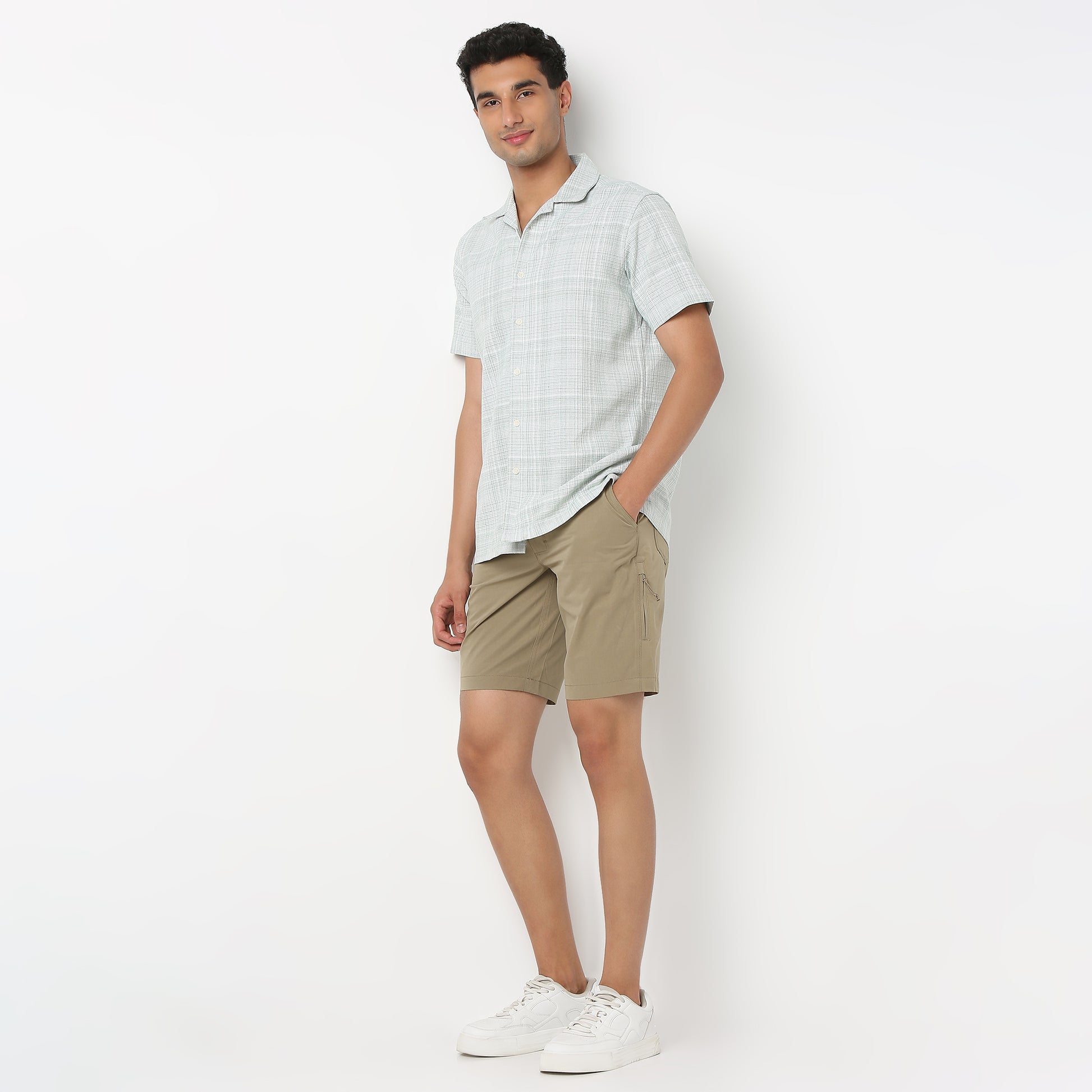 Camp Collar Checkered Bae Shirt