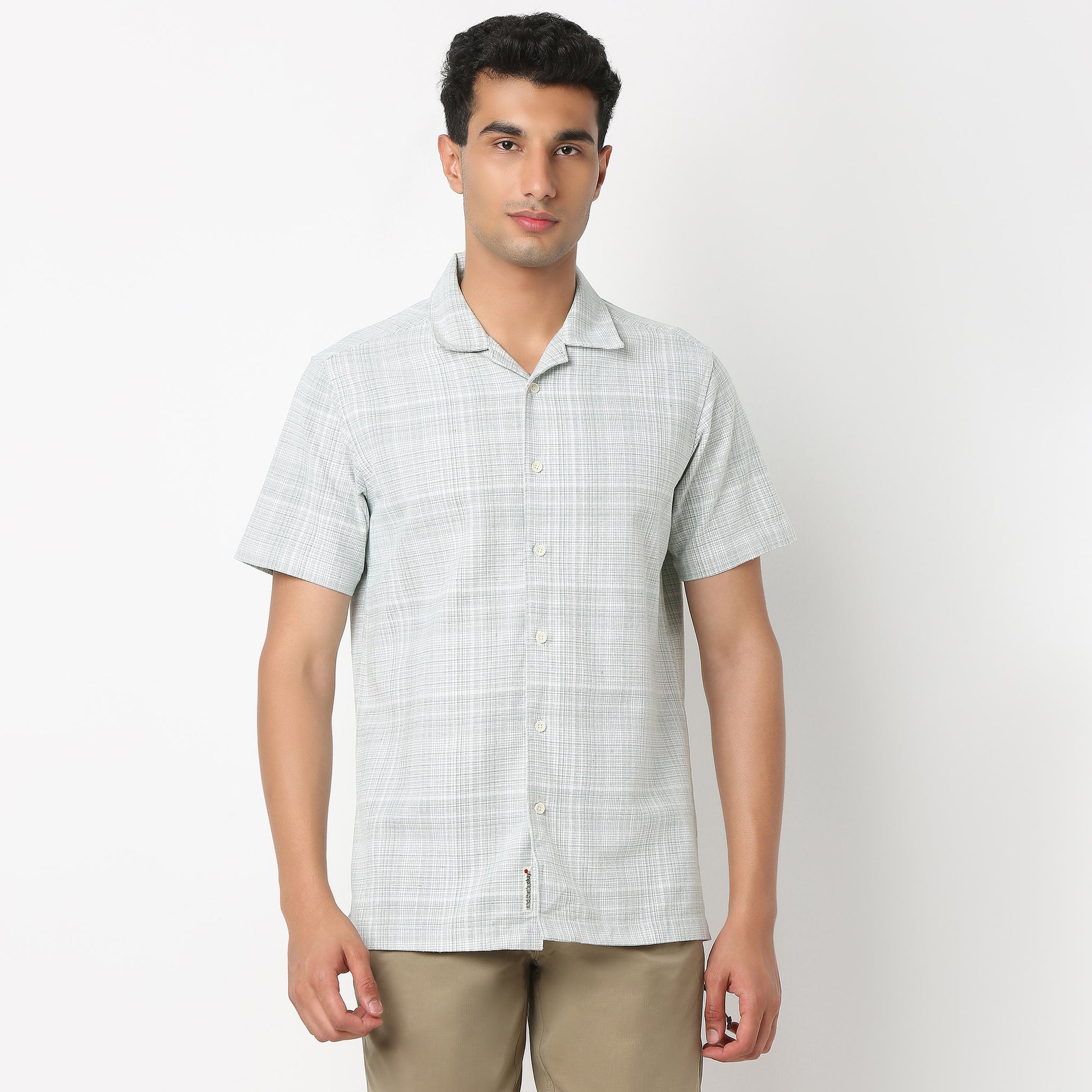 Camp Collar Checkered Bae Shirt