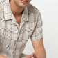 Camp Collar Checkered Mood Shirt