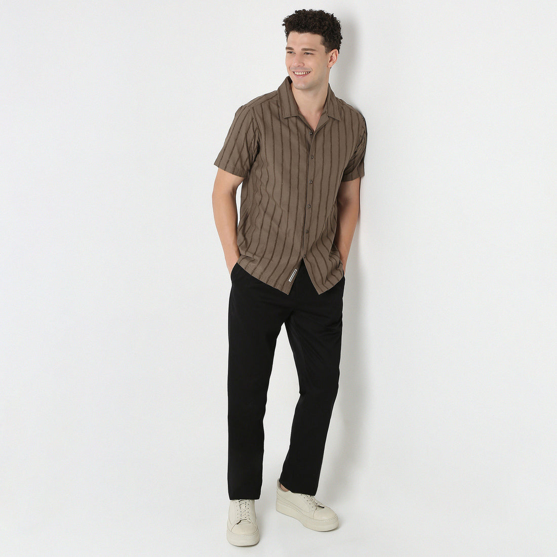 Half Sleeve Solid Mood Shirt