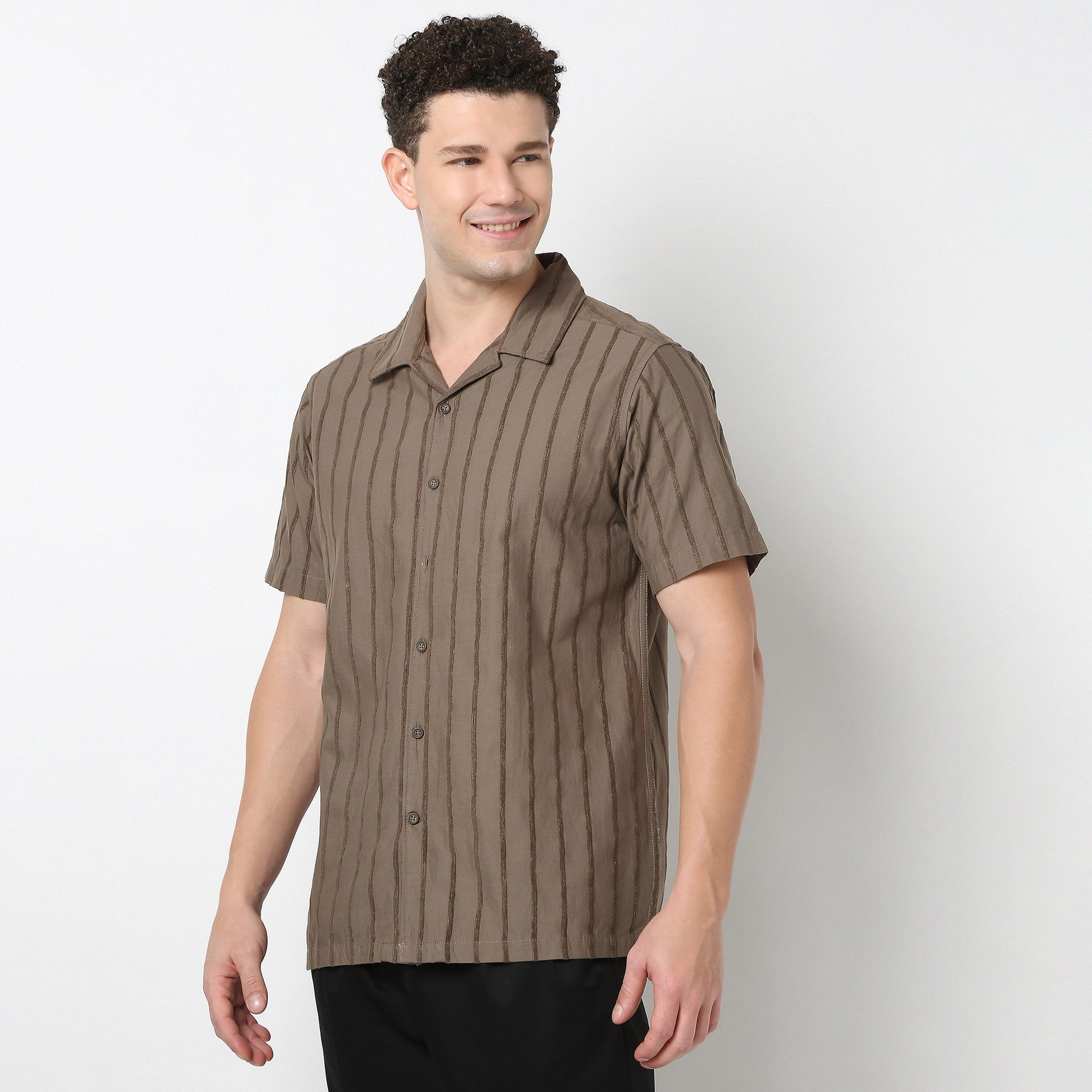 Half Sleeve Solid Mood Shirt