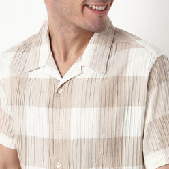 Checkered Cotton Fabric Shirt