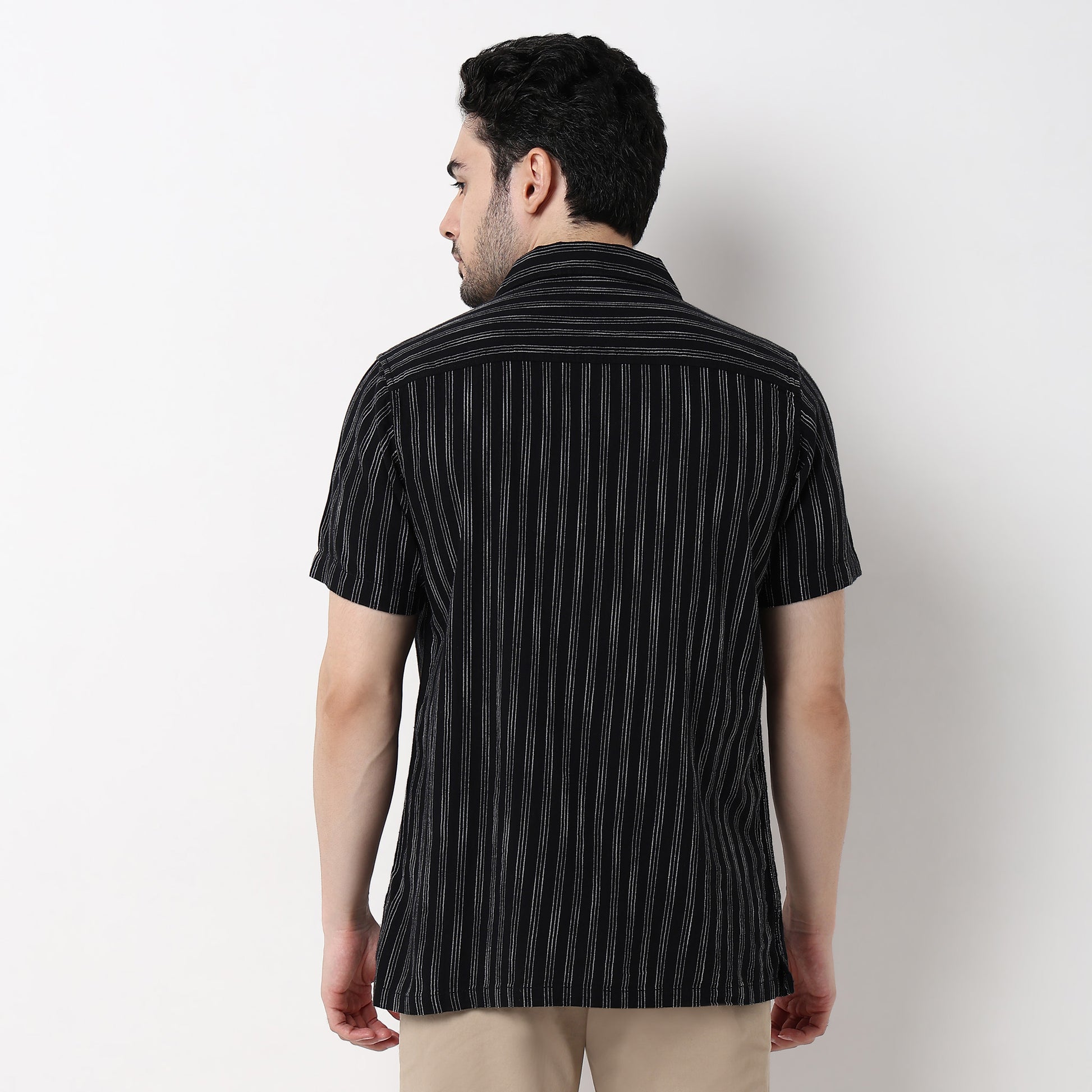 Mens Solid Cuban Shirt