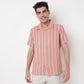 Buy Men Regular Fit Striped Half Sleeve Shirt  - Style Union