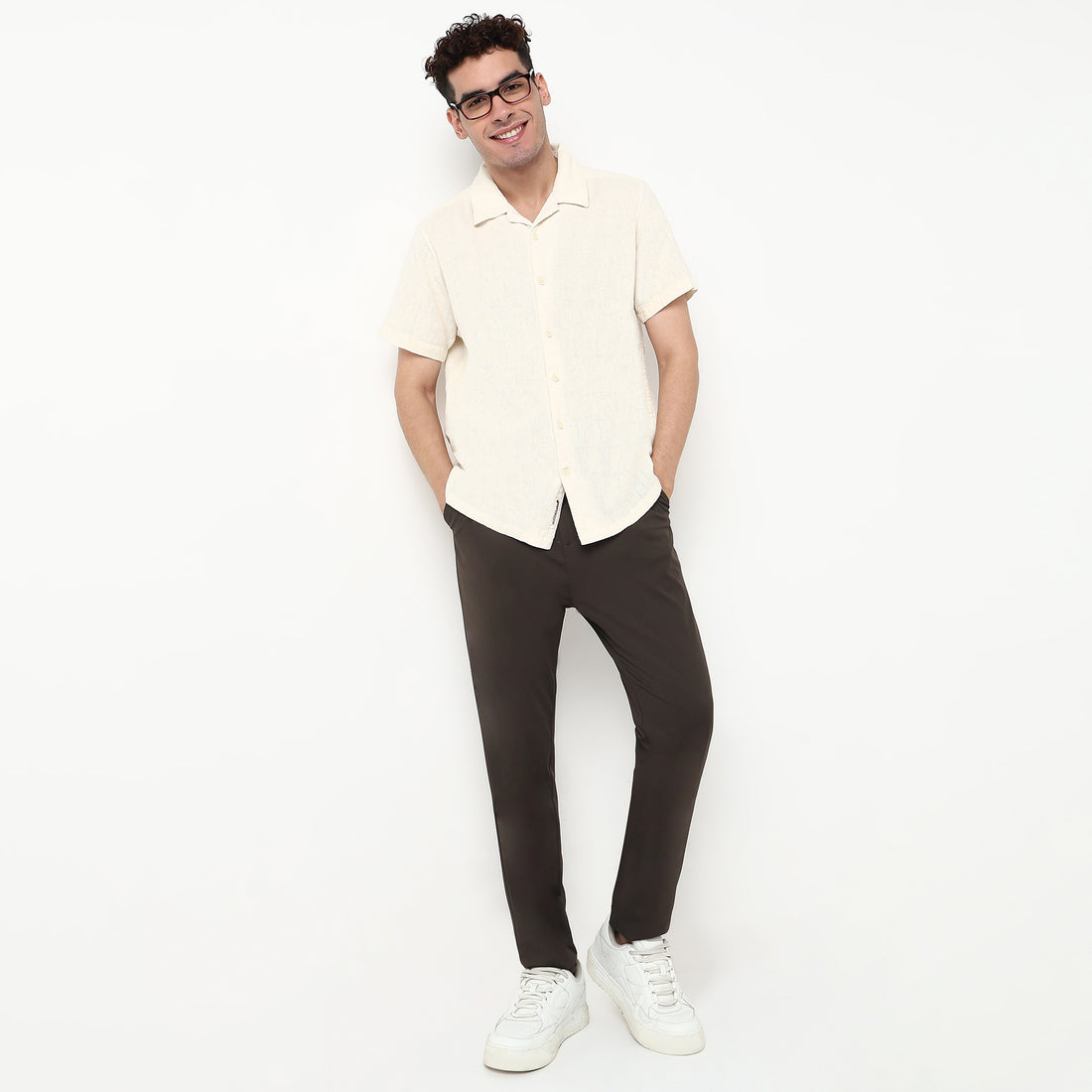 Checkered Cotton Fabric Shirt