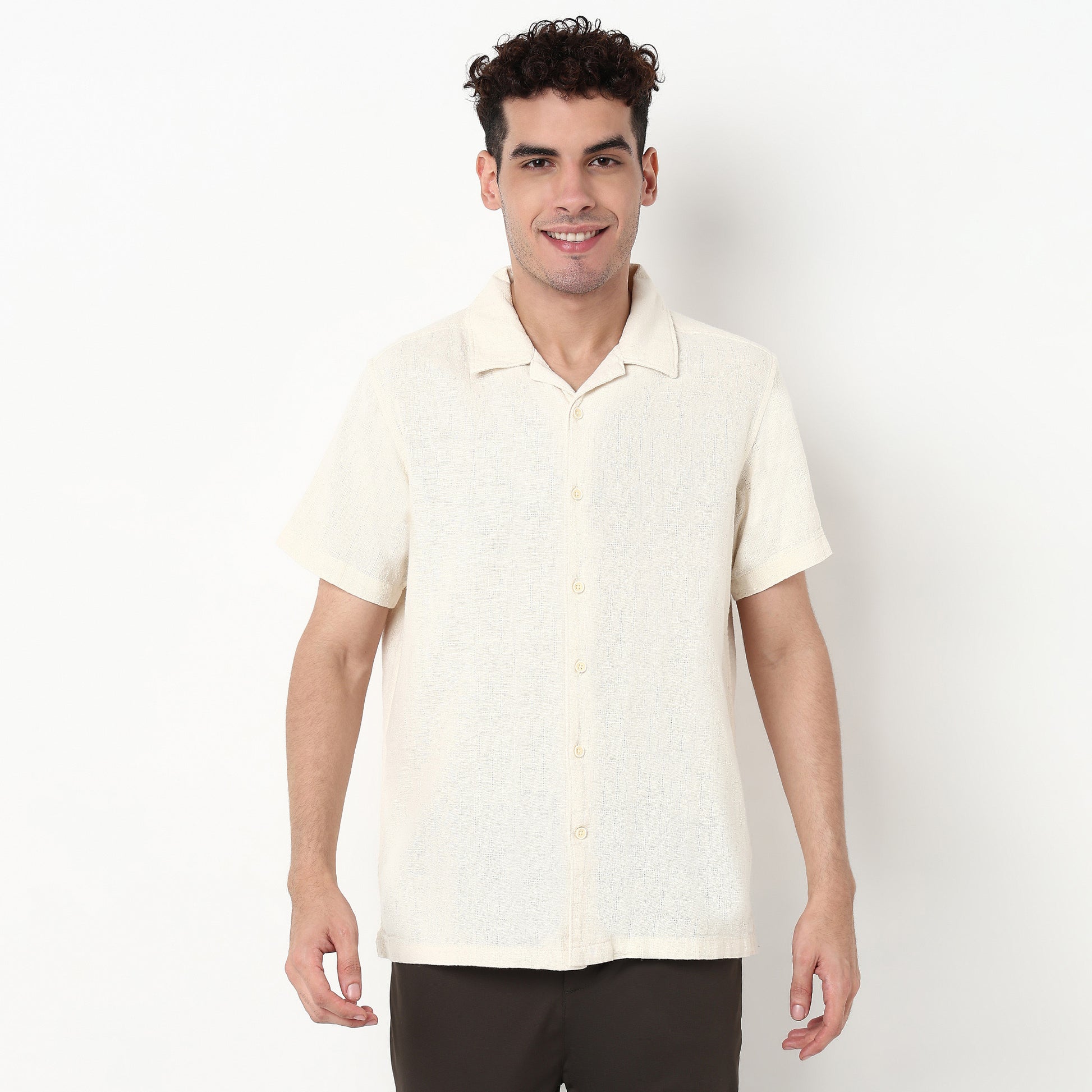 Checkered Cotton Fabric Shirt