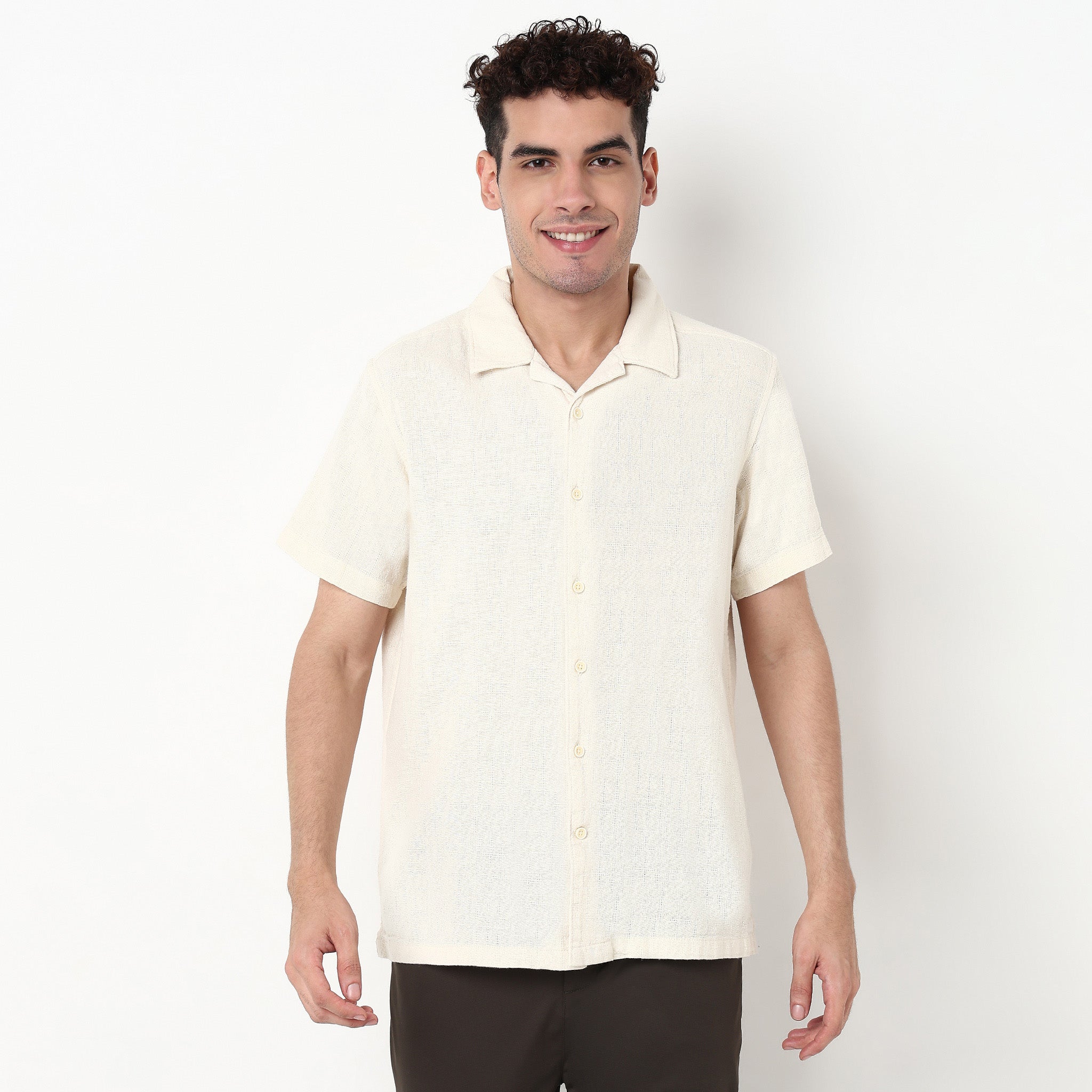 Checkered Cotton Fabric Shirt