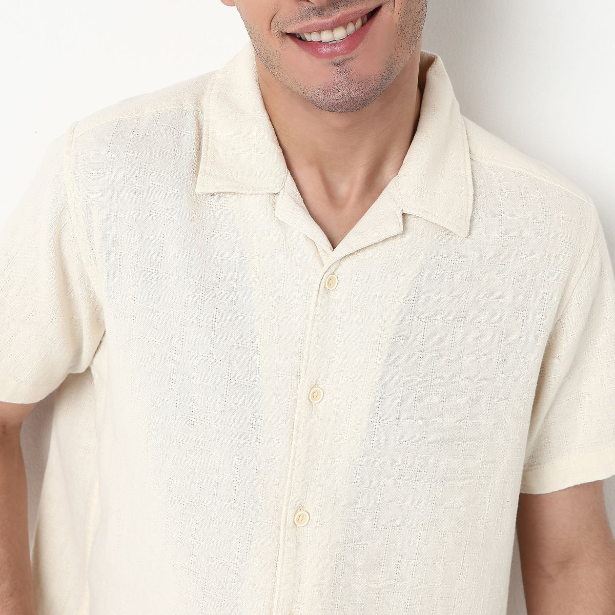 Checkered Cotton Fabric Shirt
