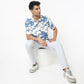 Regular Fit Printed Camp Collar Shirt