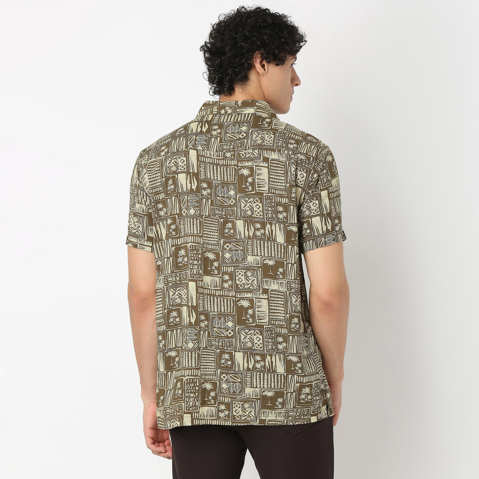 Camp Collar Printed Shirt