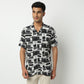 Regular Fit Printed Camp Collar Shirt
