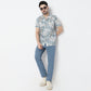 Regular Fit Printed Camp Collar Shirt
