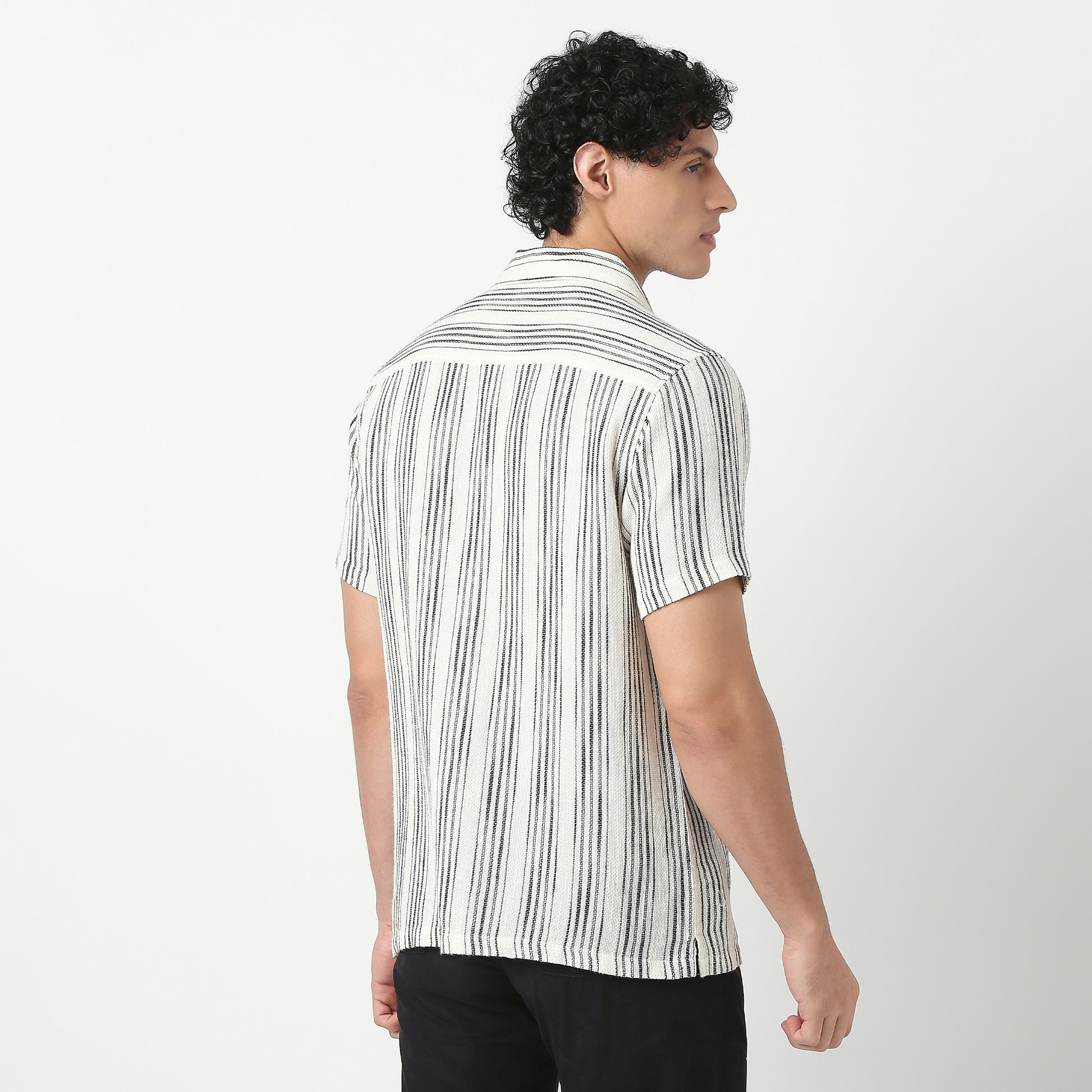 Mens Solid Cuban Shirt