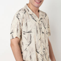 Buy Men Regular Fit Printed Half Sleeve Shirt  - Style Union