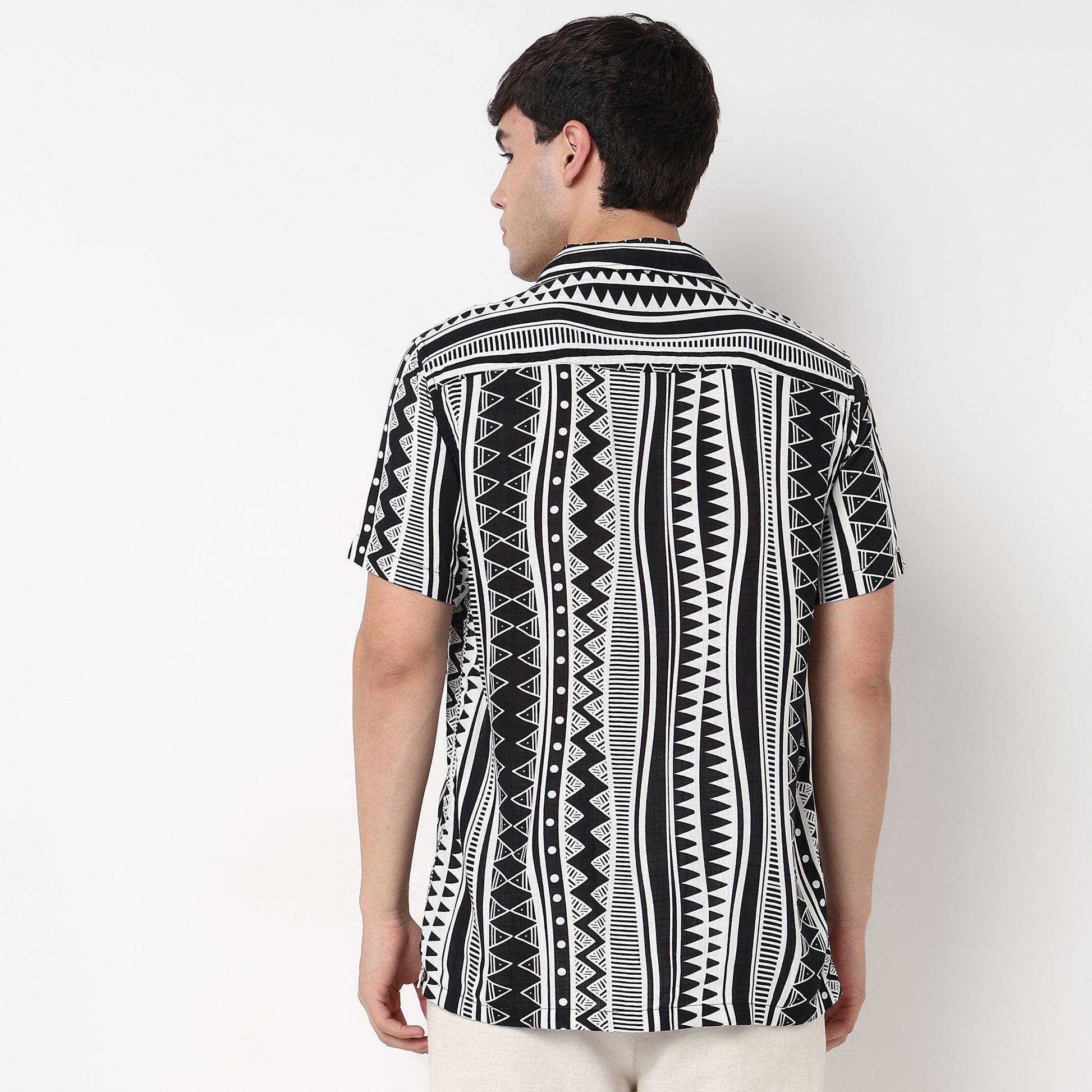 Cotton Textured Cuban Shirt