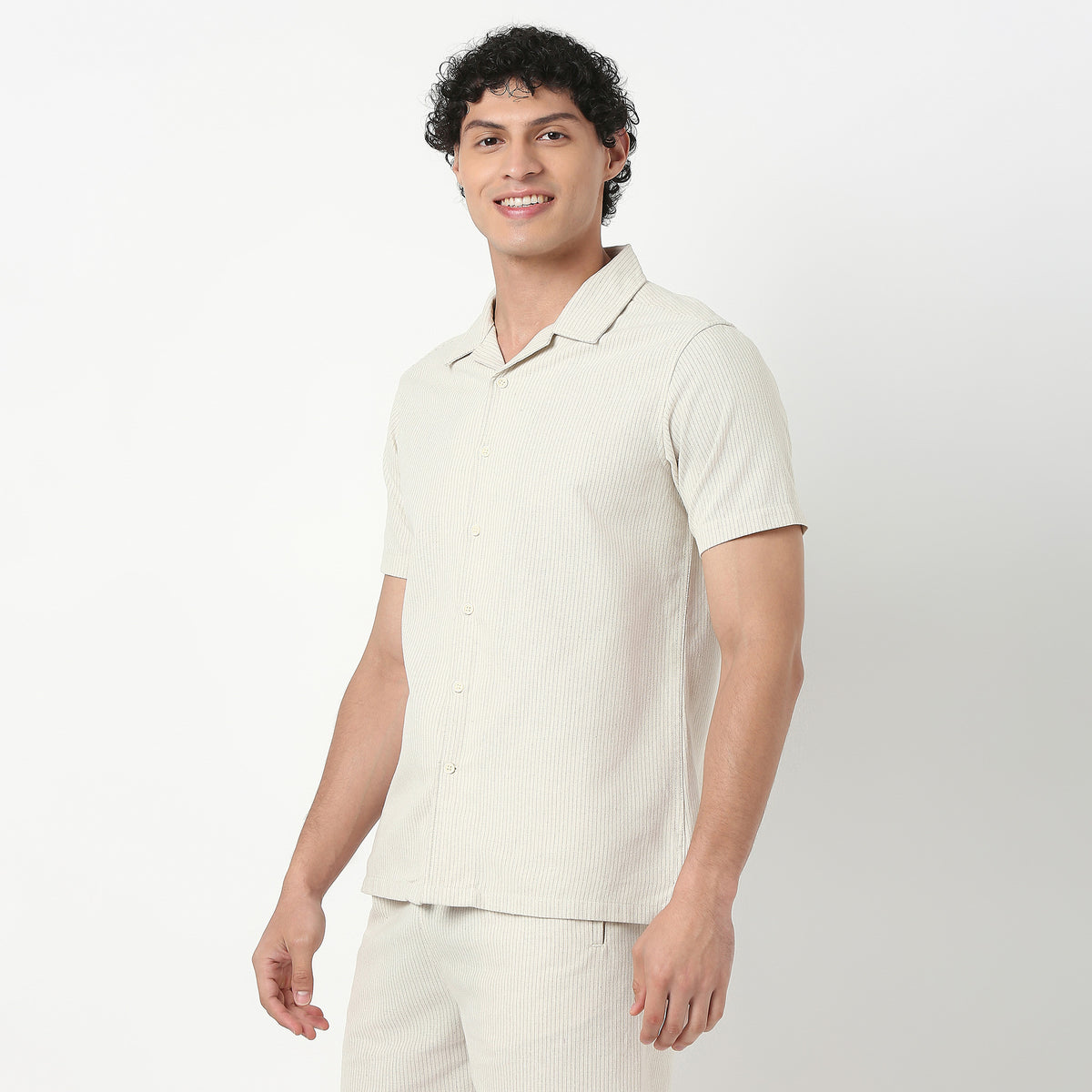 Mens Yarn Dyed Cuban Shirt