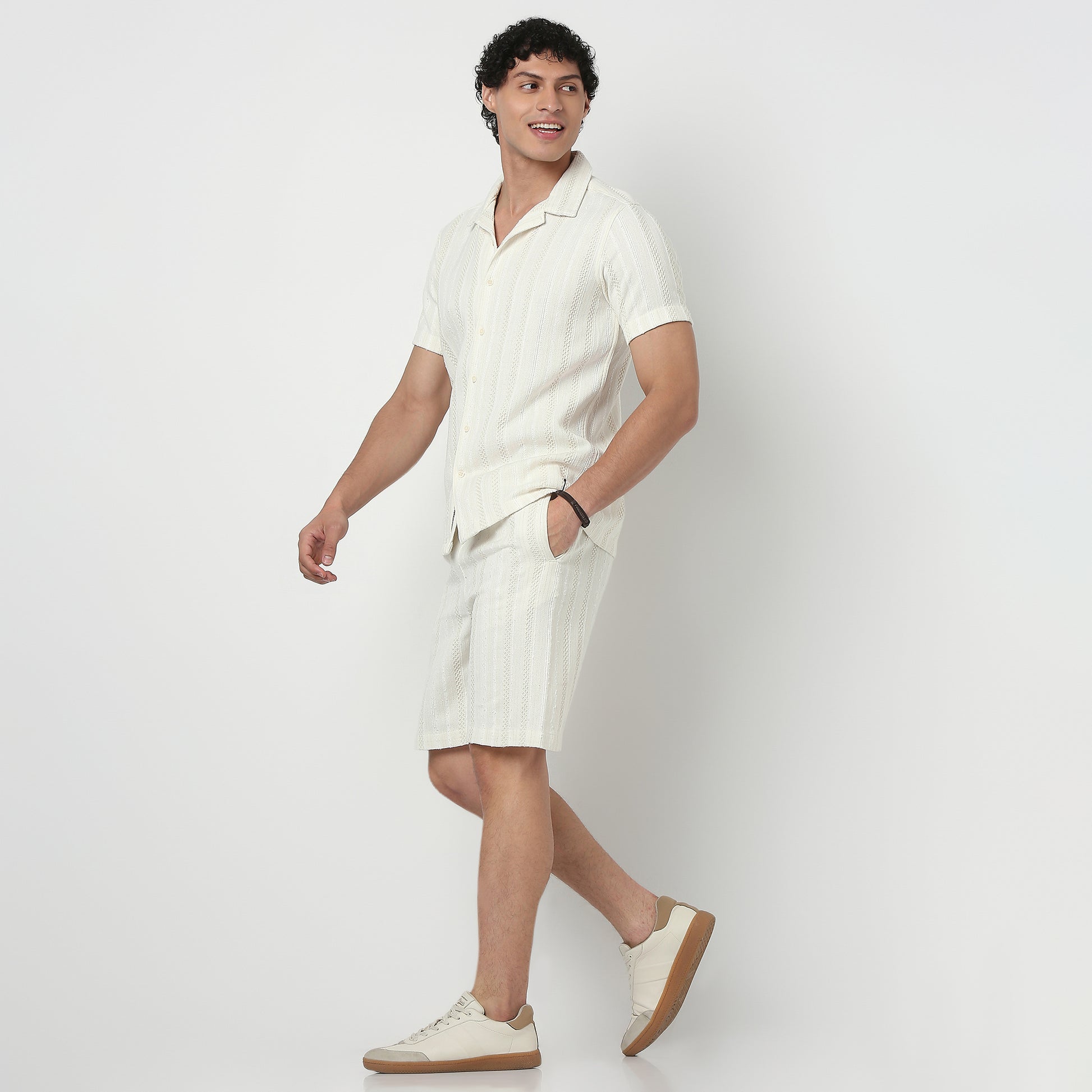 Mens Solid Cuban Shirt