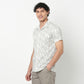 Mens Textured Printed Retreat Shirt