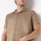 Cotton Solid Cuban Shirt