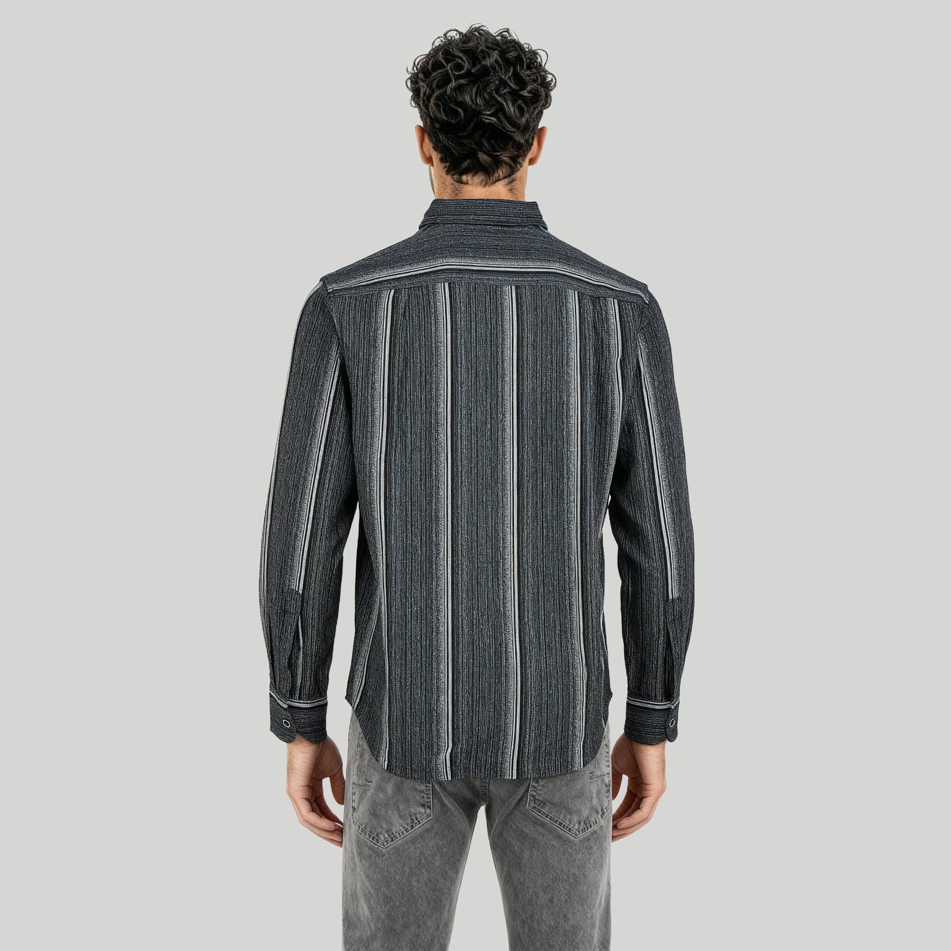 Cotton Striped Cuban Shirt