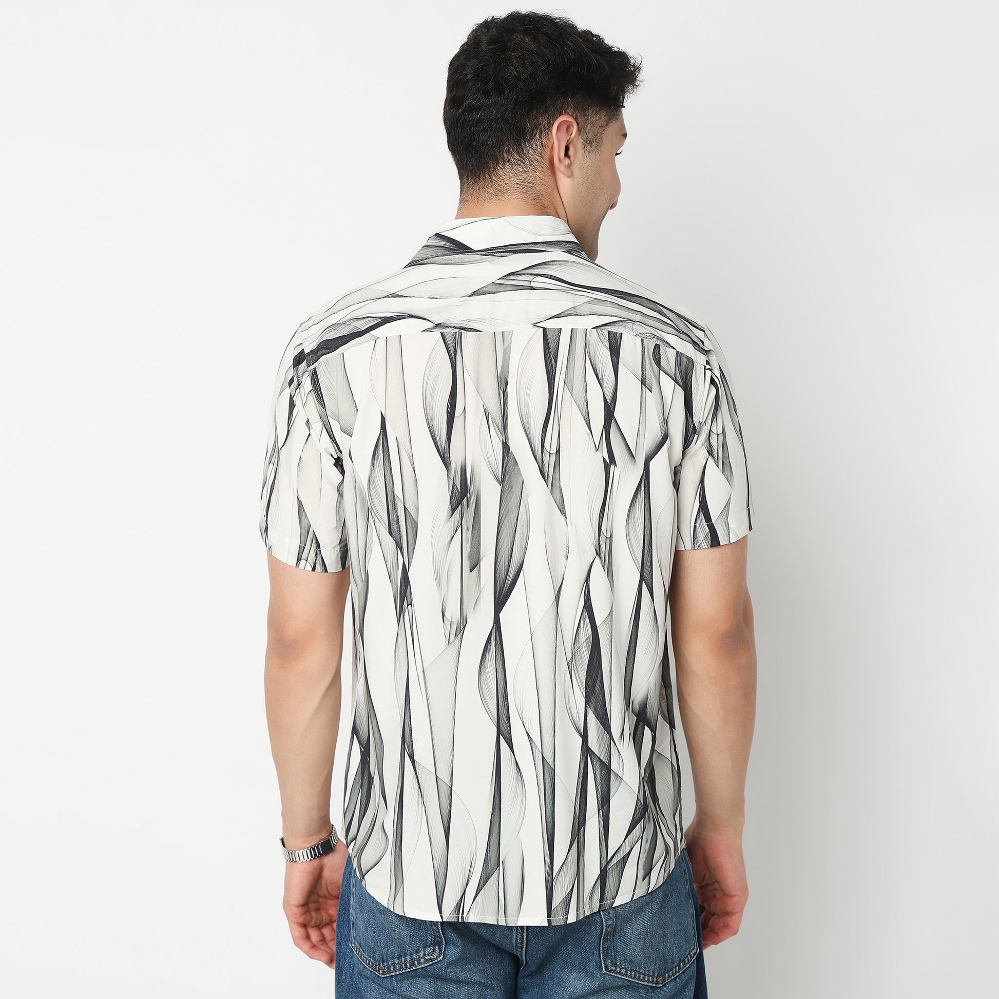 Floral Half Sleeve Retreat Shirt 