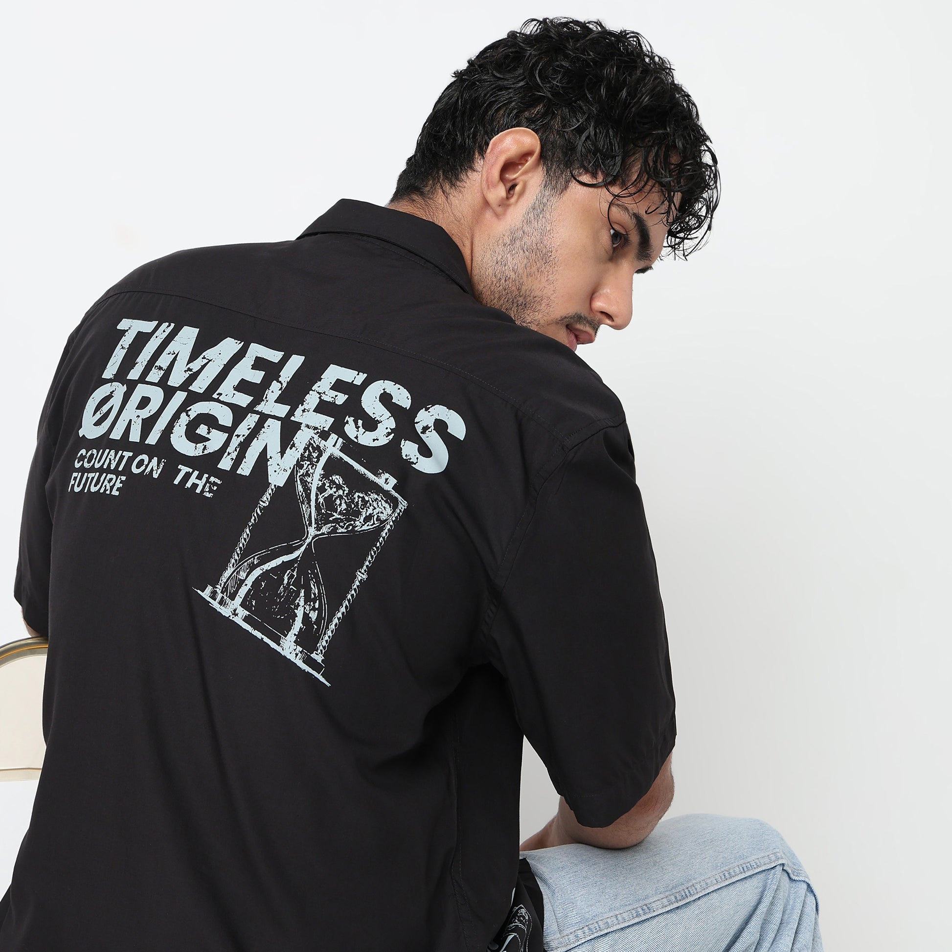 Cotton Solid Cuban Shirt