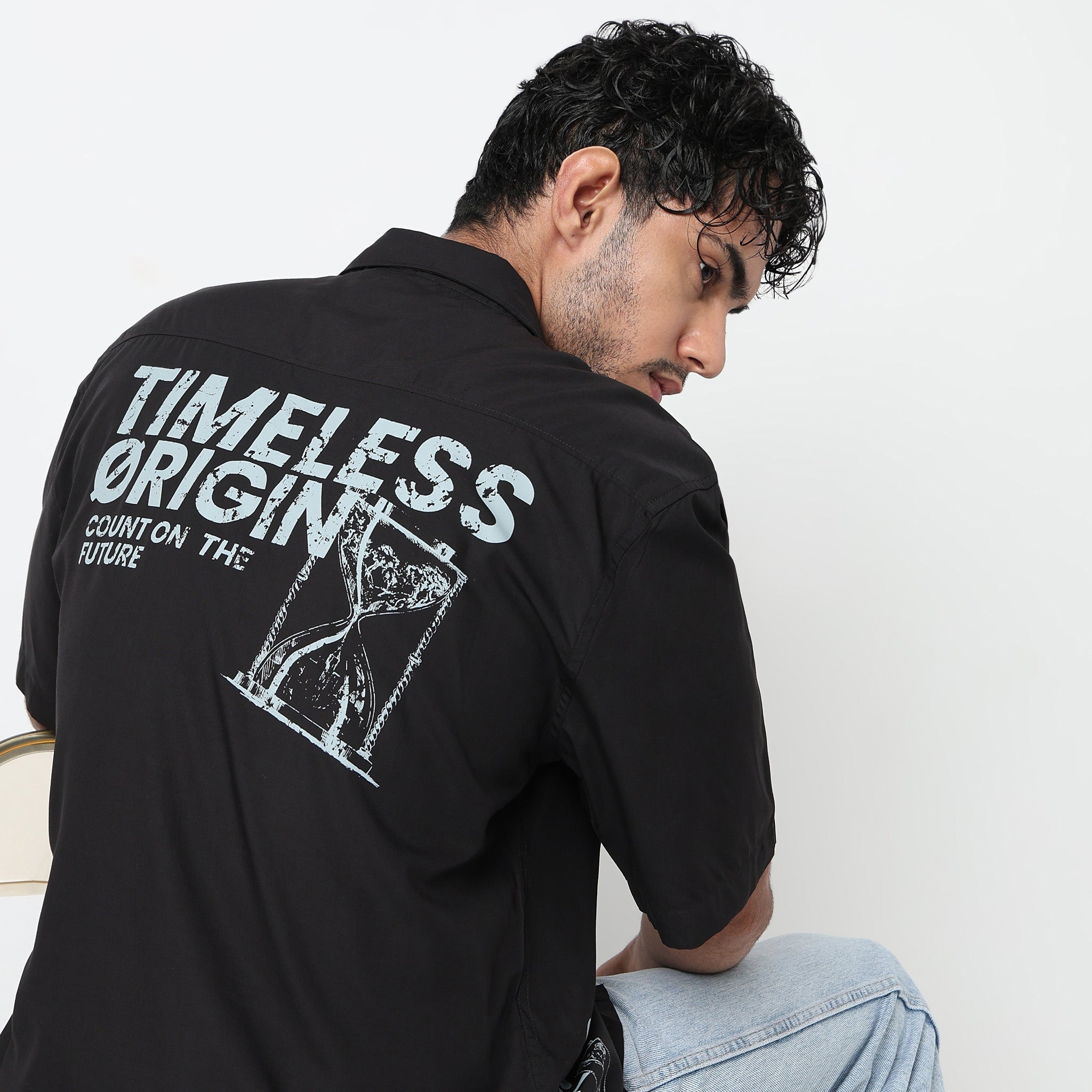 Cotton Solid Cuban Shirt