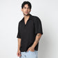 Cotton Solid Cuban Shirt