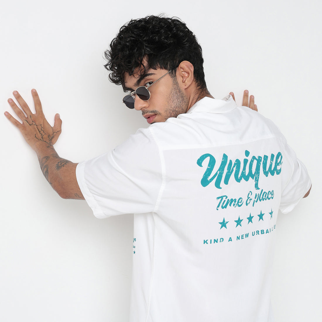 Cotton Solid Cuban Shirt