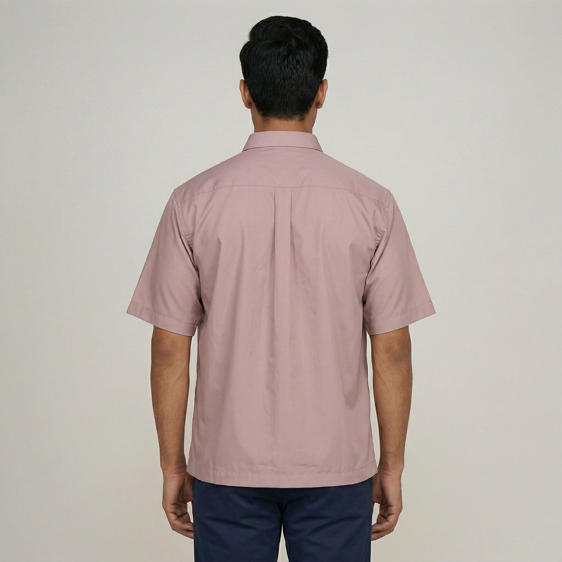 Half Sleeve Solid Cuban Shirt