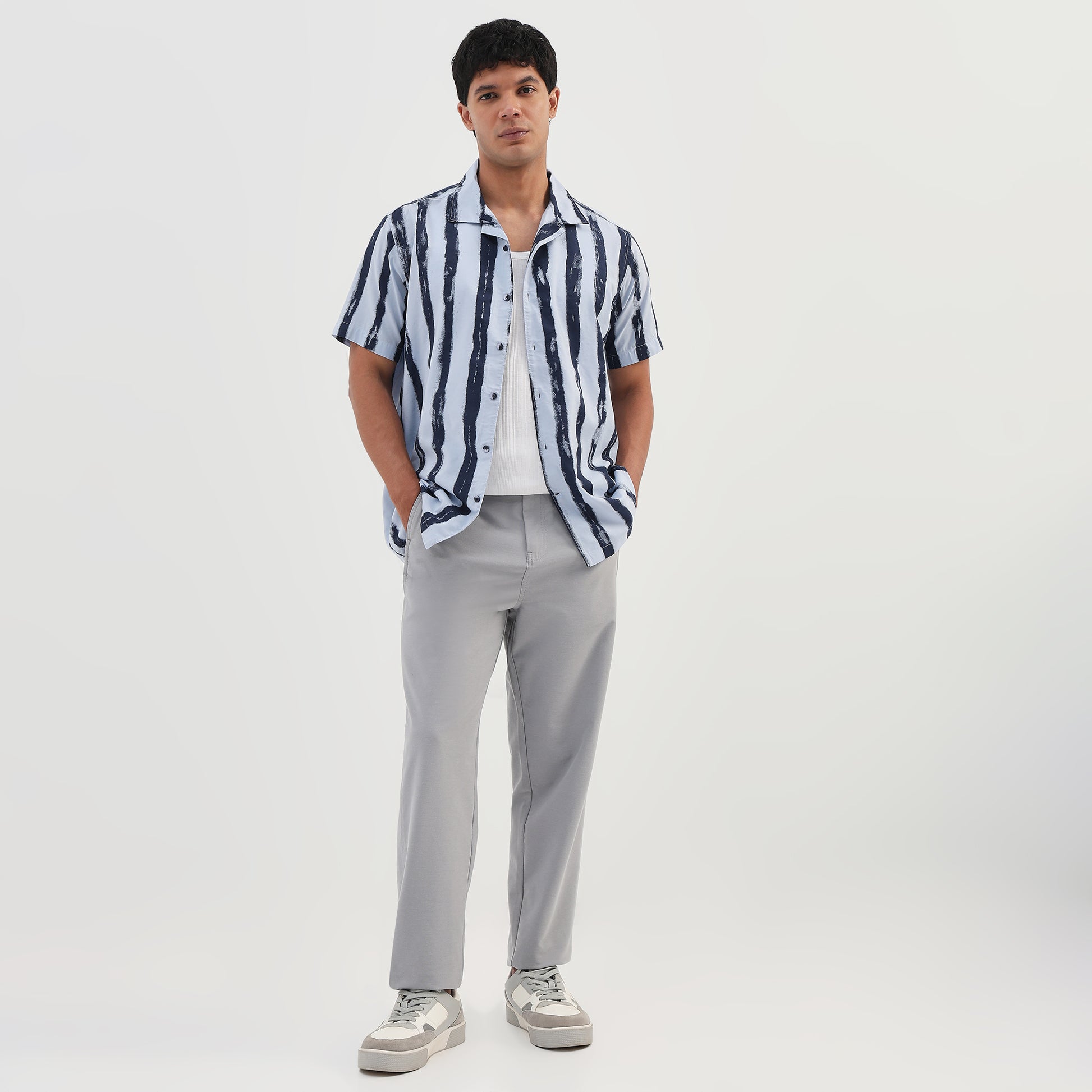 Printed Camp Collar Retreat Shirt